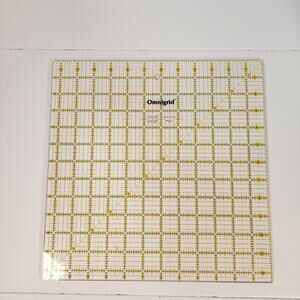 1988 Omnigrid Clear Quilting Cutting Measuring Mat 12x12 Sewing Crafts USA (11)